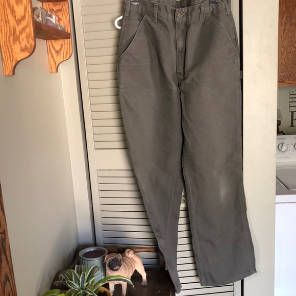 Carhartt Men's Green Work Pants - Picture 5 of 11